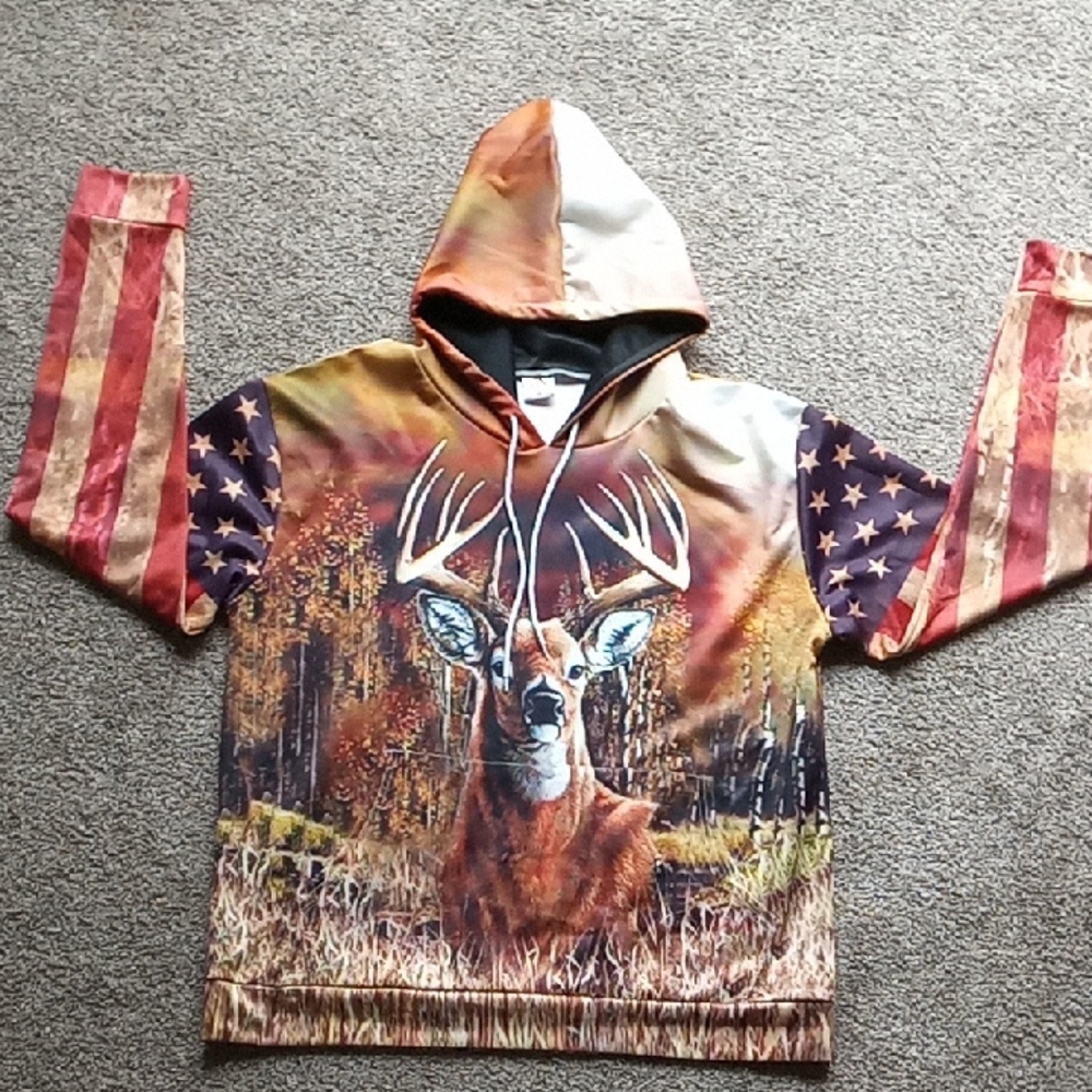 Monkstars Camo Deer Hunting Hoodie